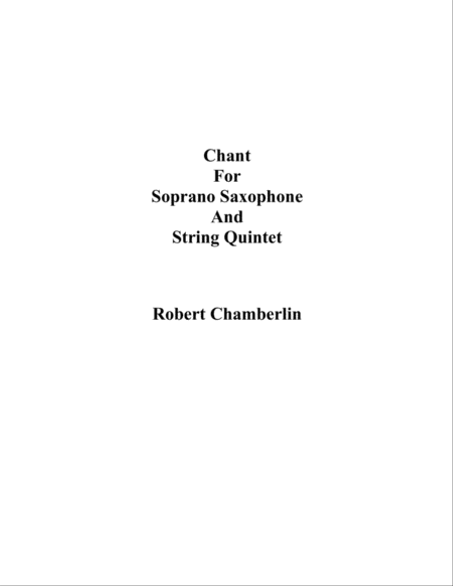 Chant Chant String Quartet scores gallery preview page 1