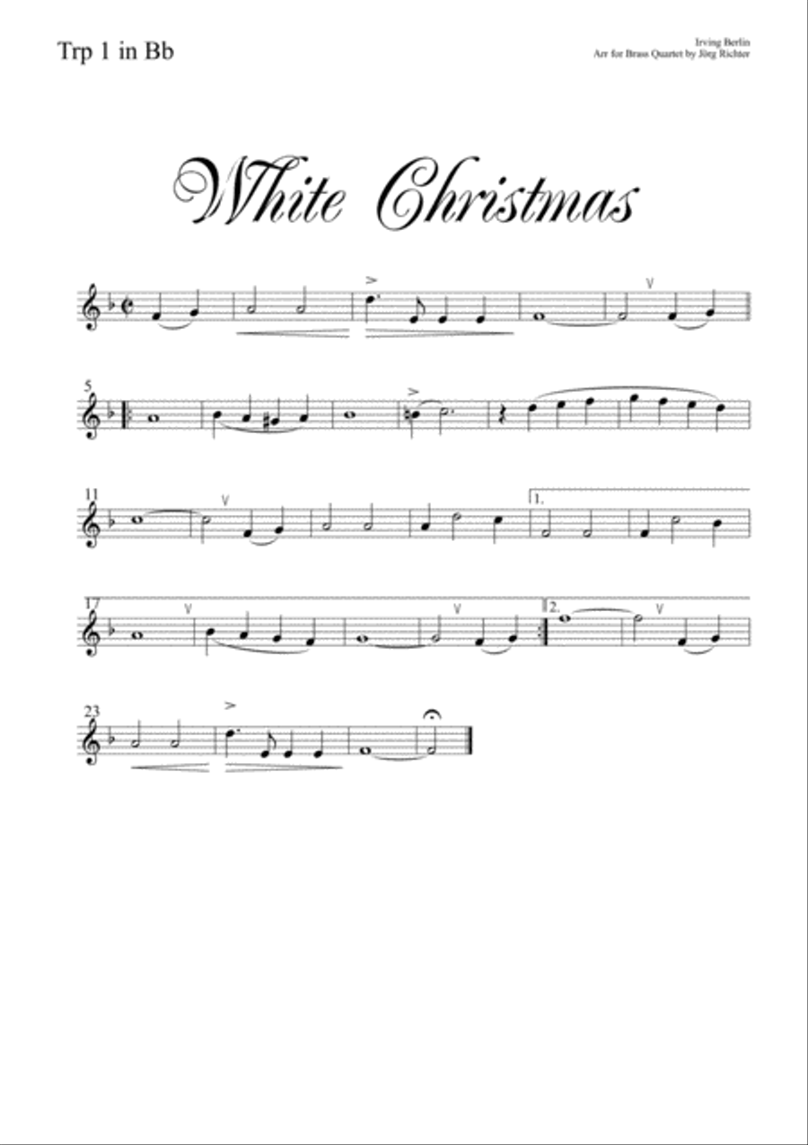 White Christmas Brass Ensemble scores gallery preview page 4