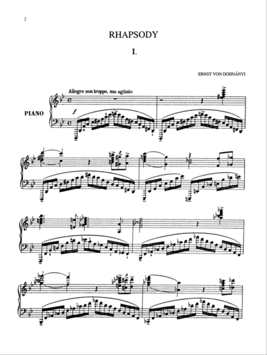 4 Rhapsodies, Op. 11 Piano Solo scores gallery preview page 3