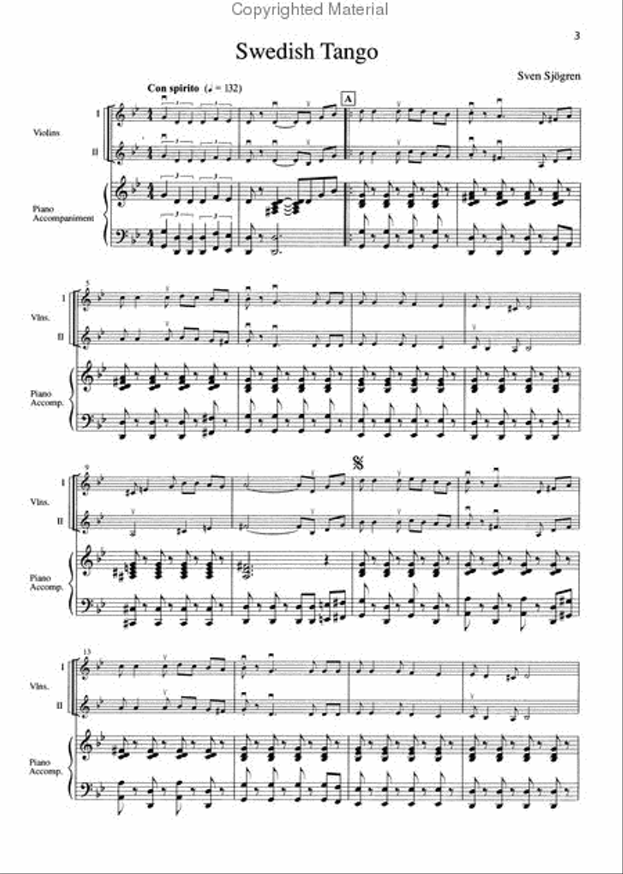Swedish Swing Violin scores gallery preview page 2