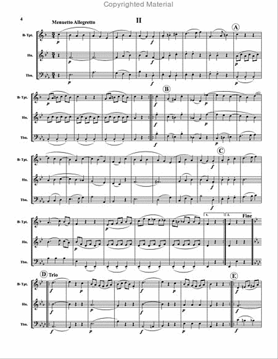 Divertimento I Divertimento I Brass Trio scores gallery preview page 3