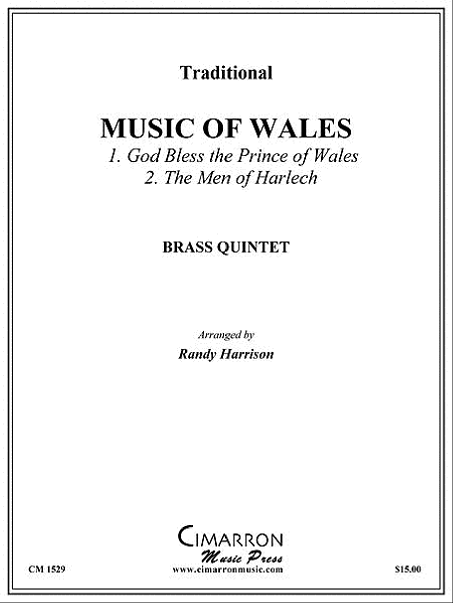 Music of Wales Brass Quintet scores gallery preview page 1