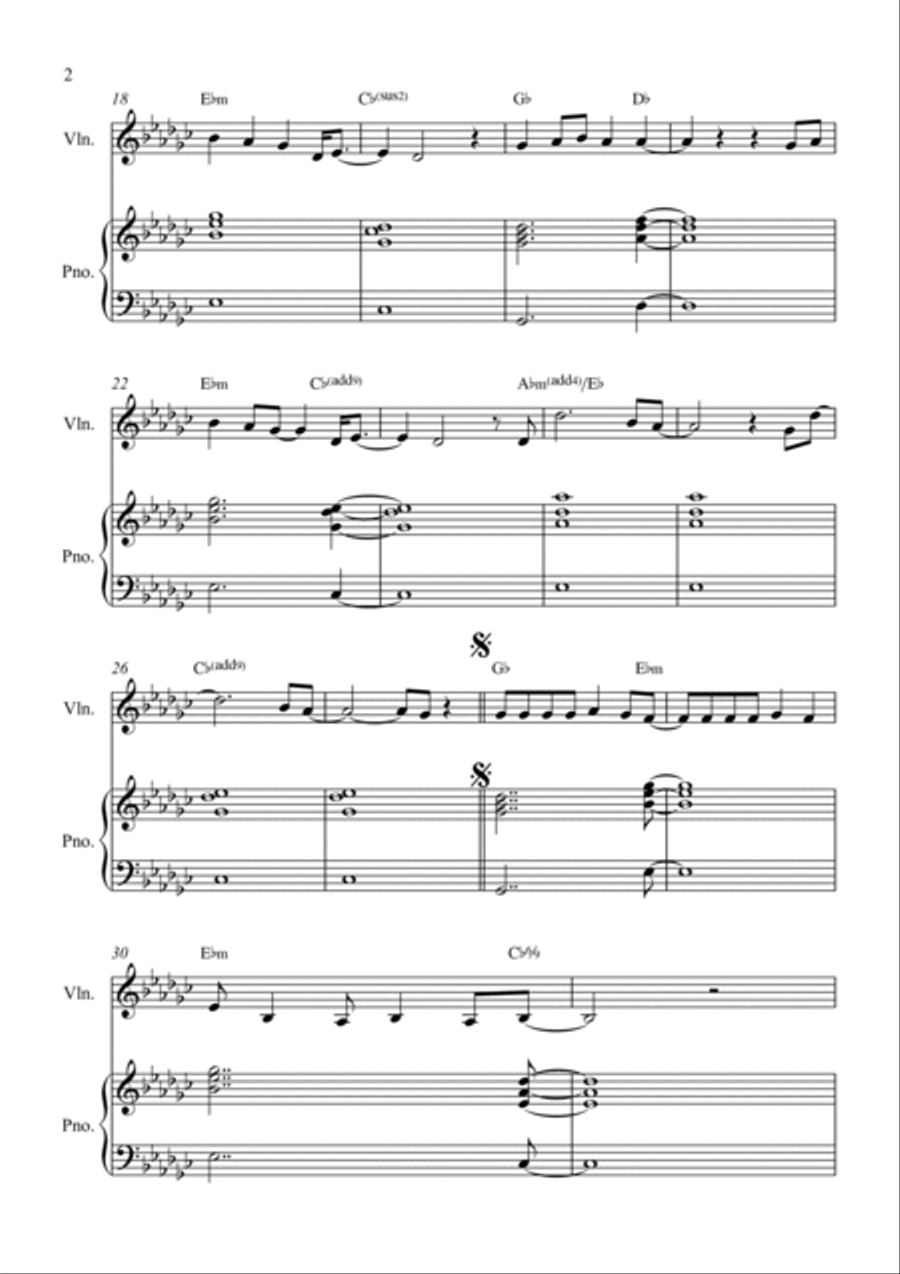 Homesick Homesick Violin Solo scores gallery preview page 2