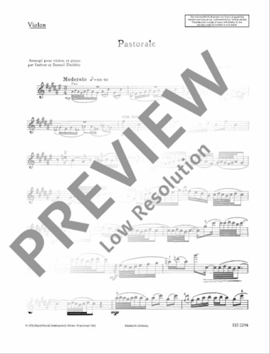 Pastorale English Horn scores gallery preview page 8