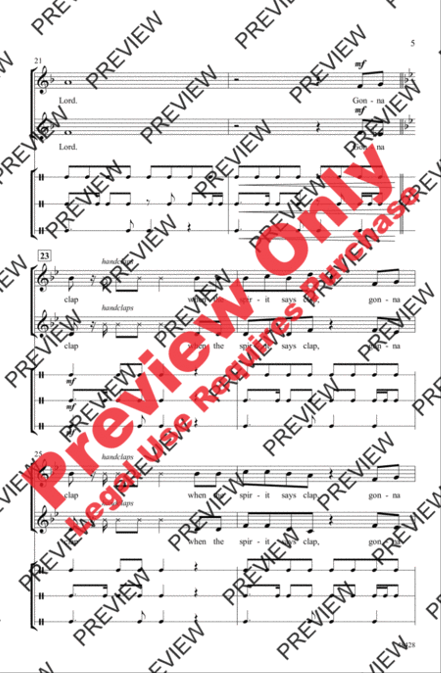 Gonna Sing Gonna Sing 2-Part scores gallery preview page 5