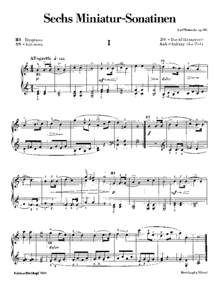 6 Miniature Sonatinas Op. 136