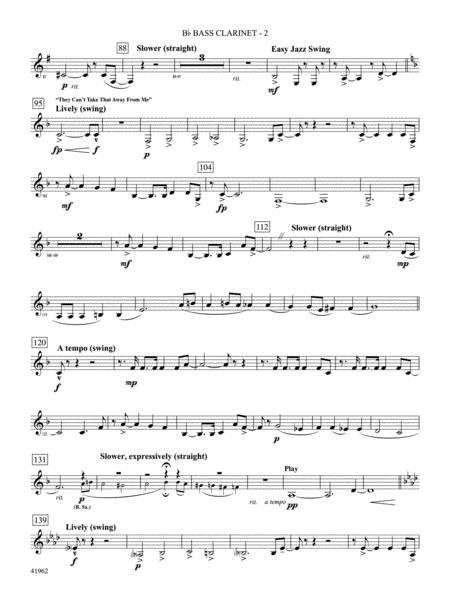 A Gershwin Tribute to Love: B-flat Bass Clarinet