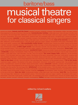 Book cover for Musical Theatre For Classical Singers Bar Bass