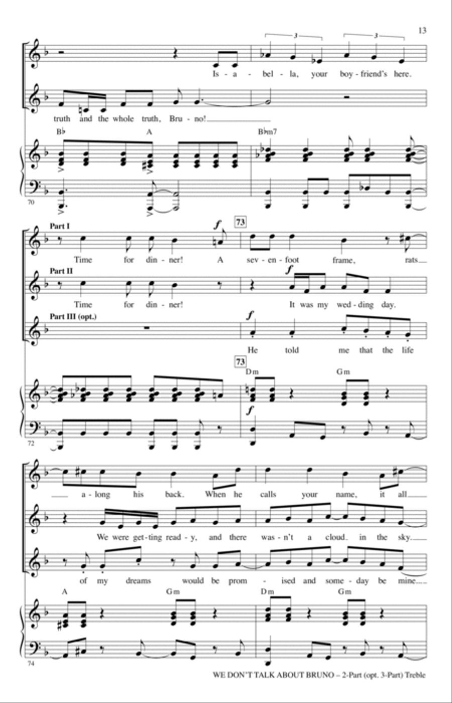 We Don't Talk About Bruno (arr. Audrey Snyder)