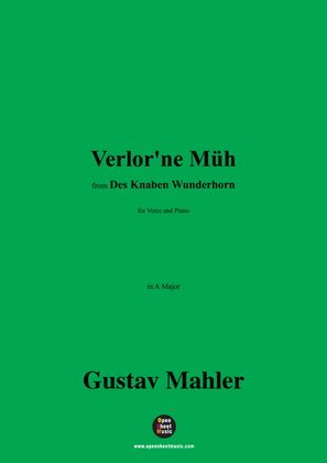G. Mahler-Verlor'ne Müh,in A Major