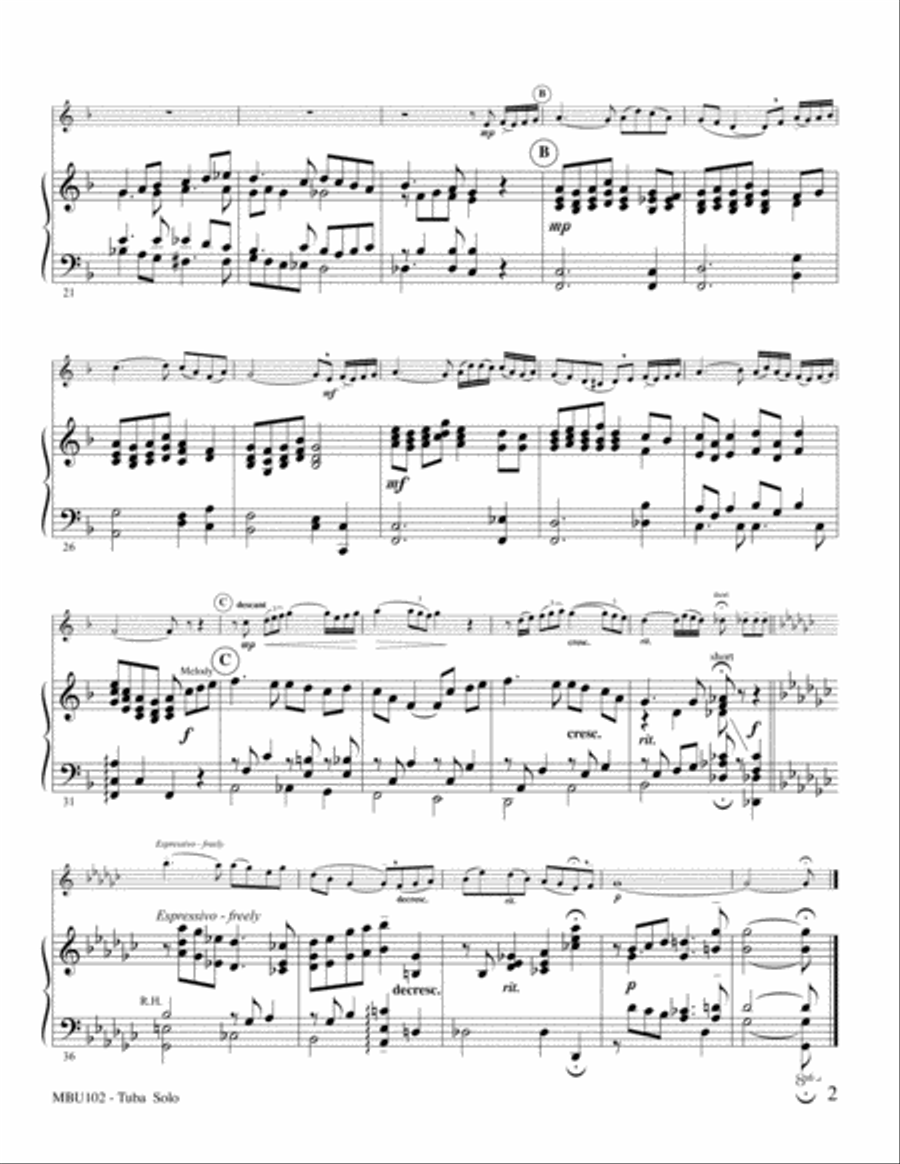 Londonderry Air Tuba scores gallery preview page 2