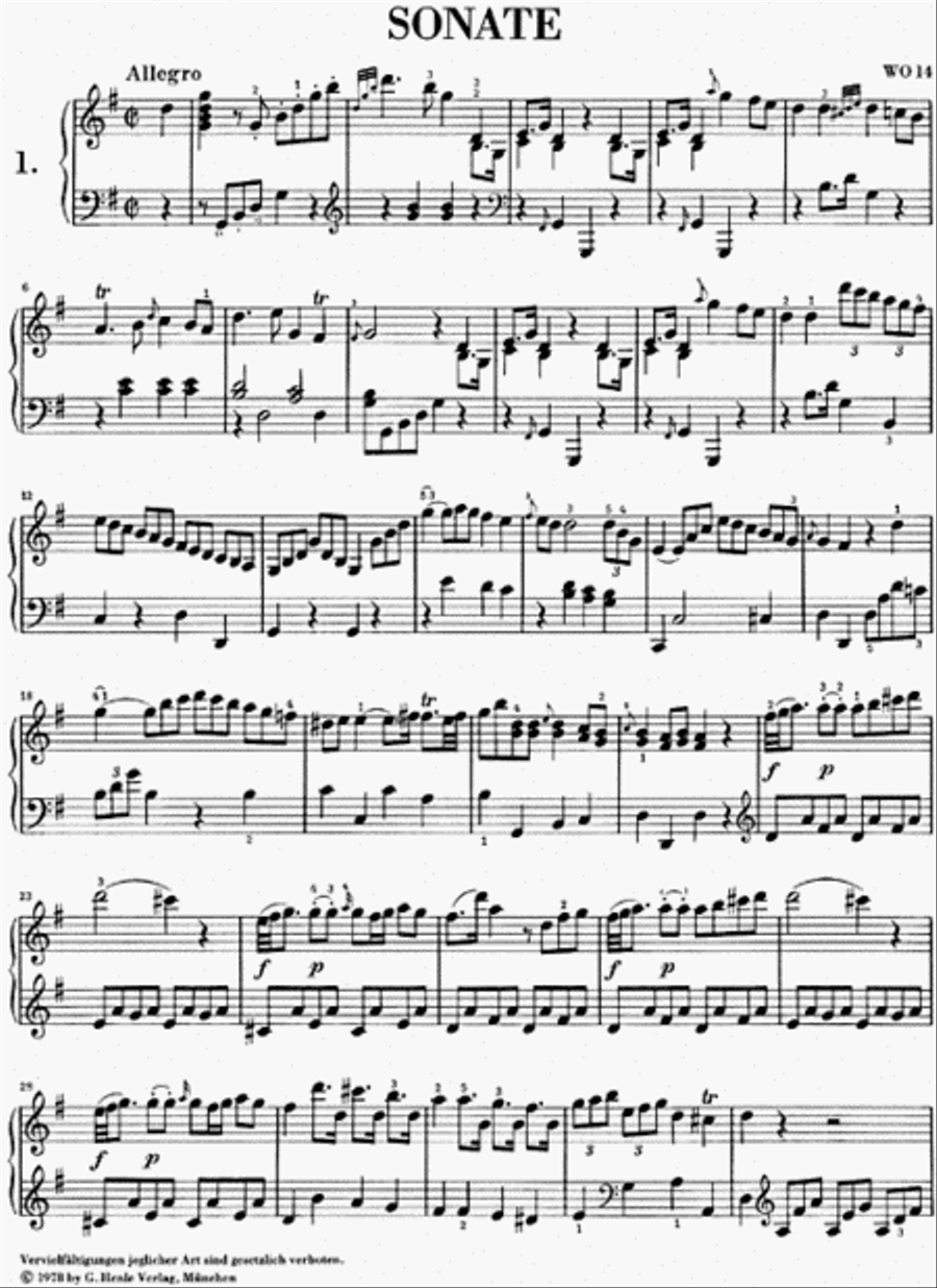 Selected Piano Sonatas – Volume I (1768-1785) Piano Solo scores gallery preview page 2