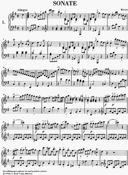 Selected Piano Sonatas – Volume I (1768-1785)