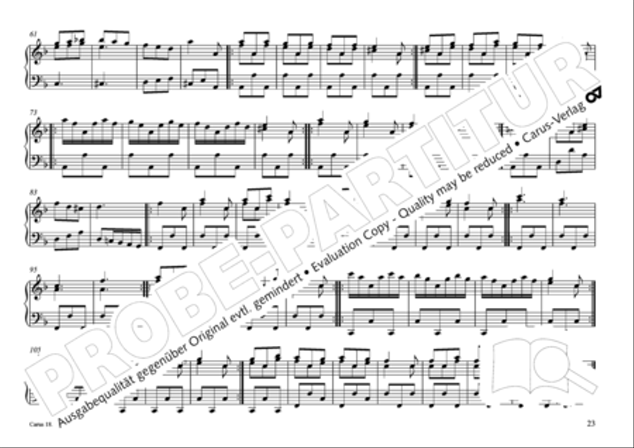 Pastoral music for organ, vol. 2: Germany, Bohemia, Austria, South Tyrol Organ Solo scores gallery preview page 24