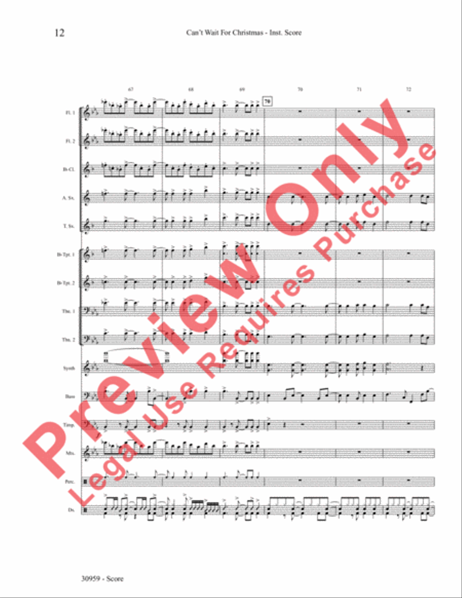 Can't Wait for Christmas Choir scores gallery preview page 13