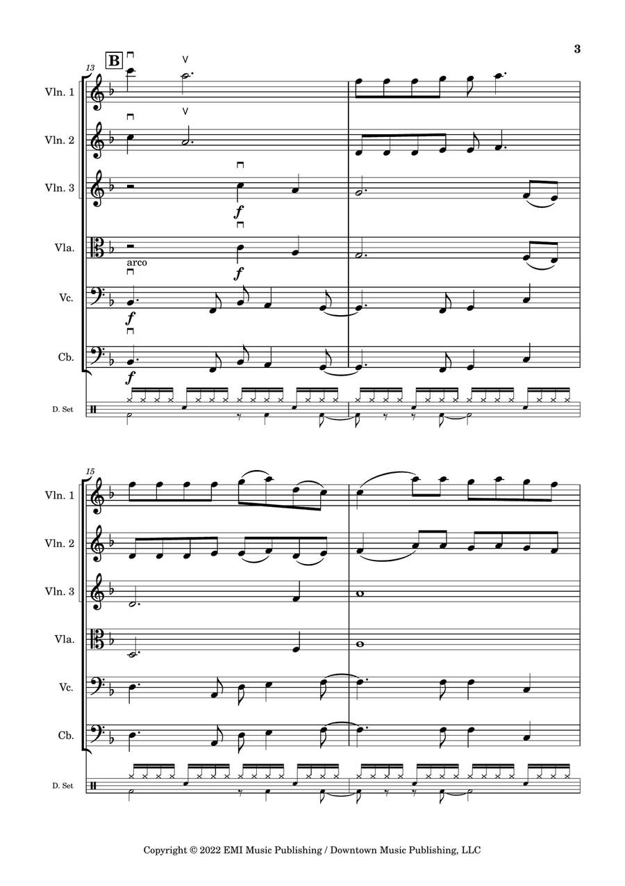I Ain't Worried String Orchestra scores gallery preview page 3