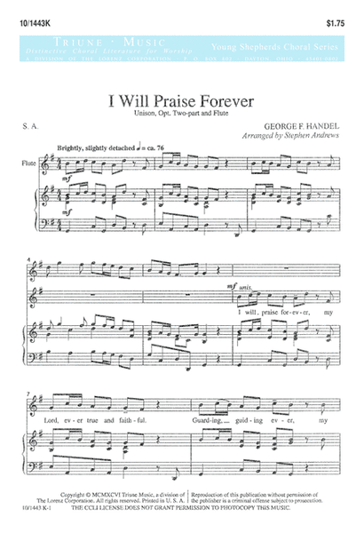 I Will Praise Forever