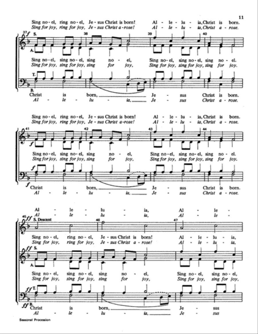 Seasonal Procession Choir scores gallery preview page 11