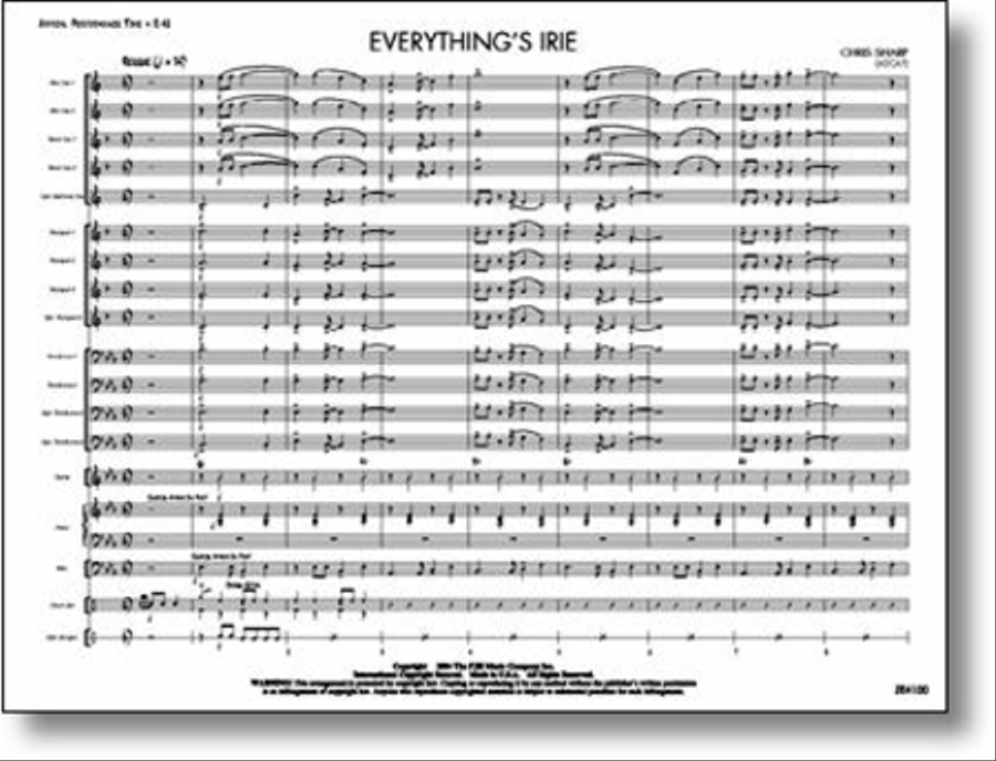 Everything's Irie Everything's Irie Jazz Ensemble scores gallery preview page 1