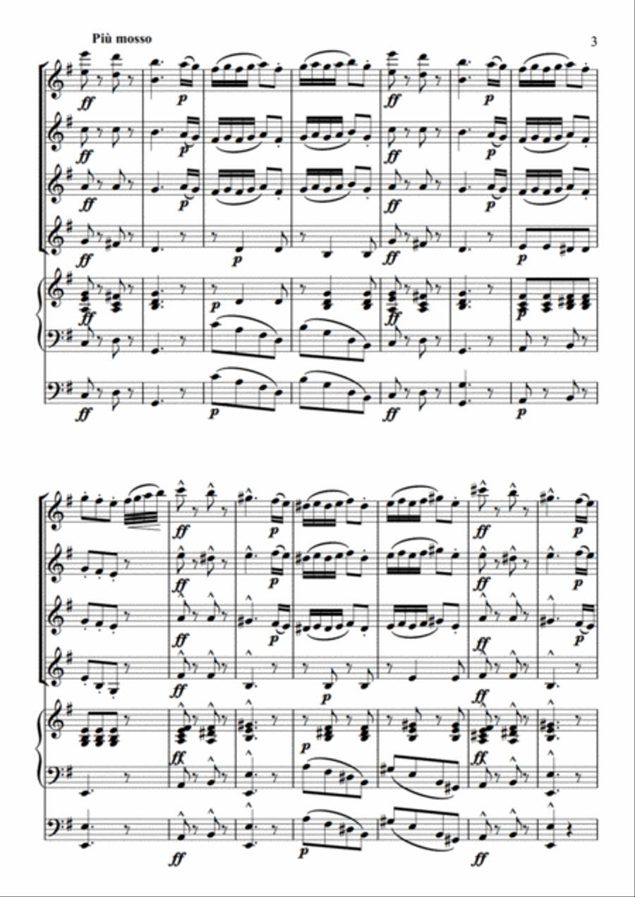 Slavonic Dance No. 3 Set of Parts scores gallery preview page 5