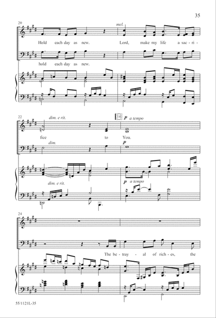 Touched by the Christ Touched by the Christ 3-Part scores gallery preview page 36
