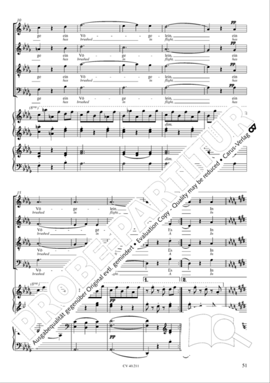Liebeslieder-Walzer, Op. 52 Choir scores gallery preview page 52