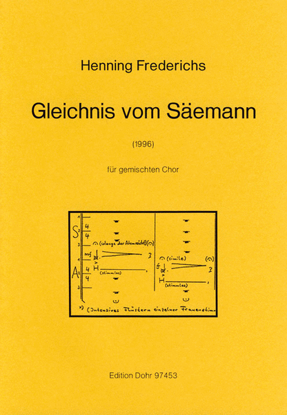 Gleichnis vom Säemann für gemischten Chor (1996)