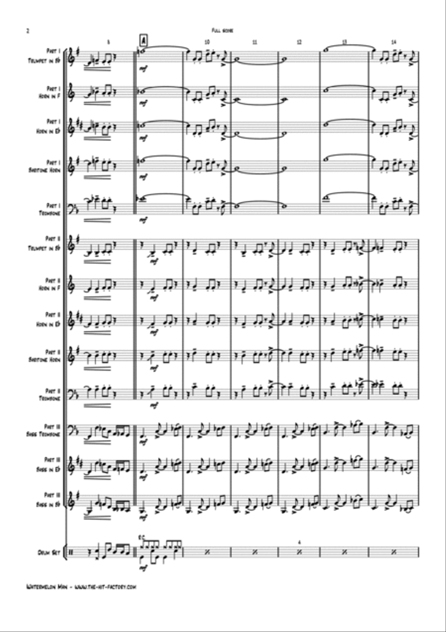 Watermelon Man Horn scores gallery preview page 2