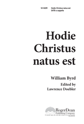 Book cover for Hodie Christus Natus Est