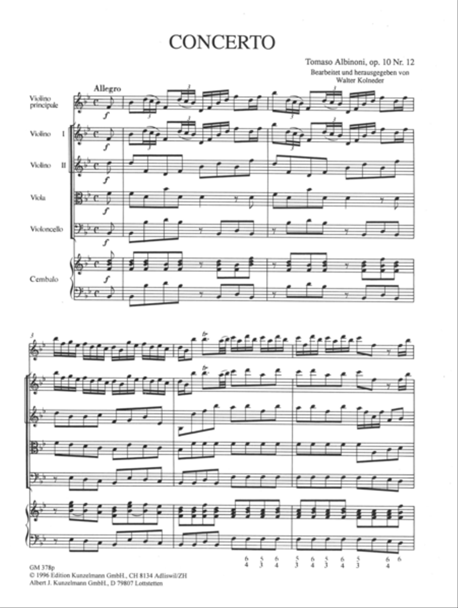 Concerto a cinque Op. 10/12