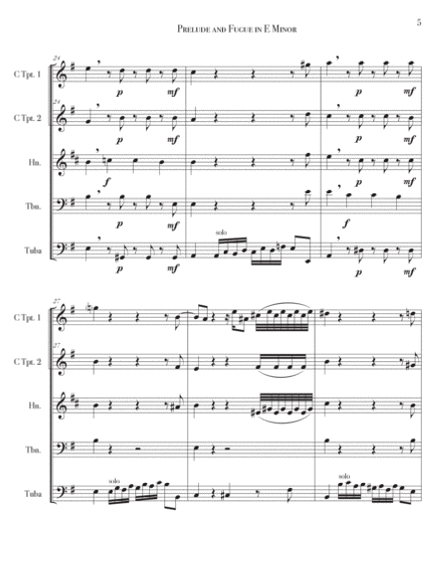 Prelude and Fugue in E Minor, 