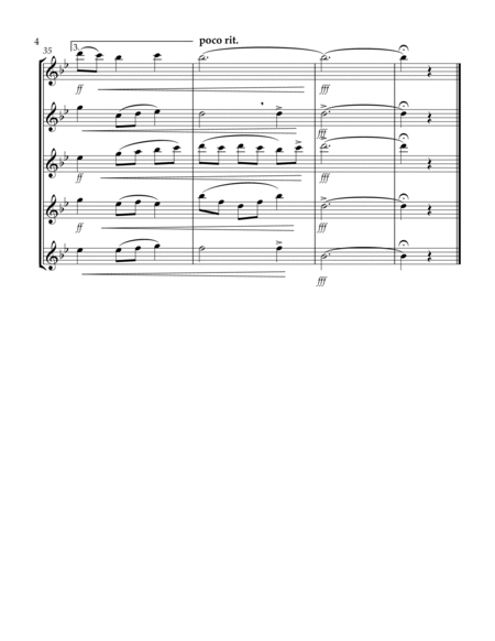 I Vow to Thee, My Country (Thaxted) (Bb) (Flute Quintet) image number null