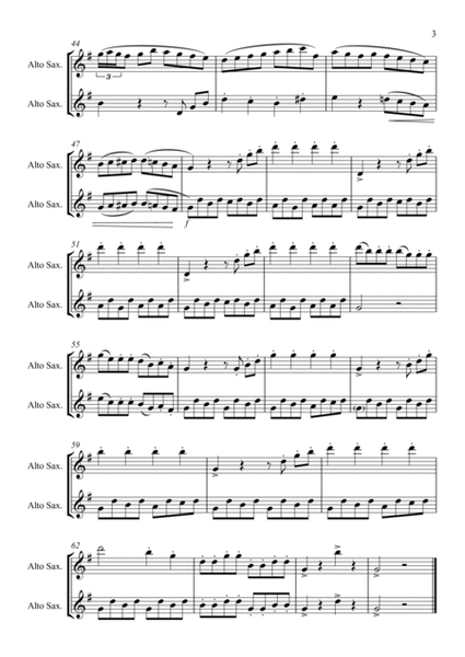 Eine Kleine Nachtmusik – Rondo: Saxophone Duet (2 altos or 2 tenors) image number null