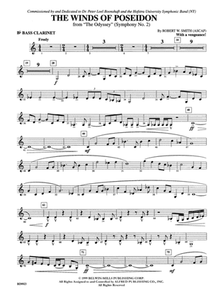 The Winds of Poseidon (from The Odyssey (Symphony No. 2)): B-flat Bass Clarinet