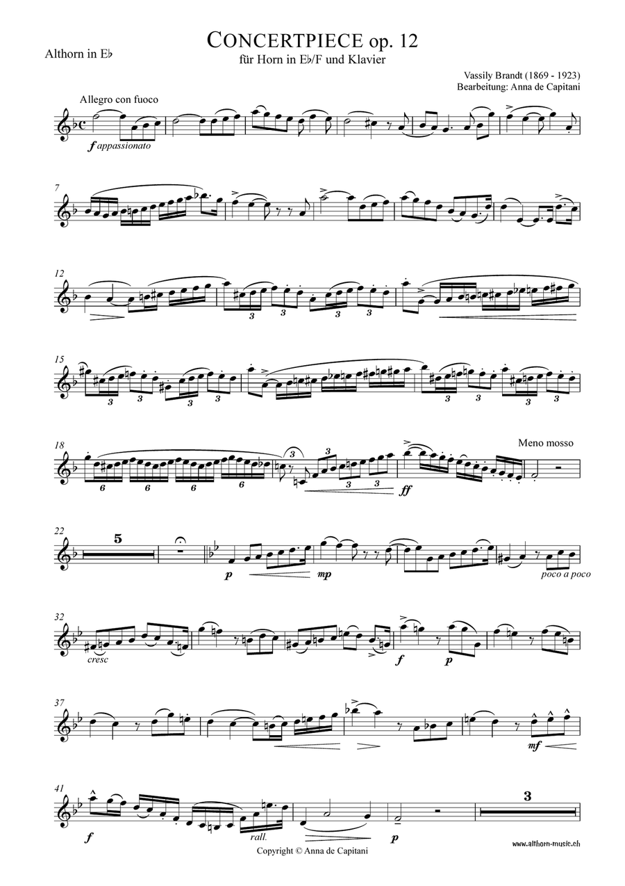 Concertpiece Piano scores gallery preview page 1