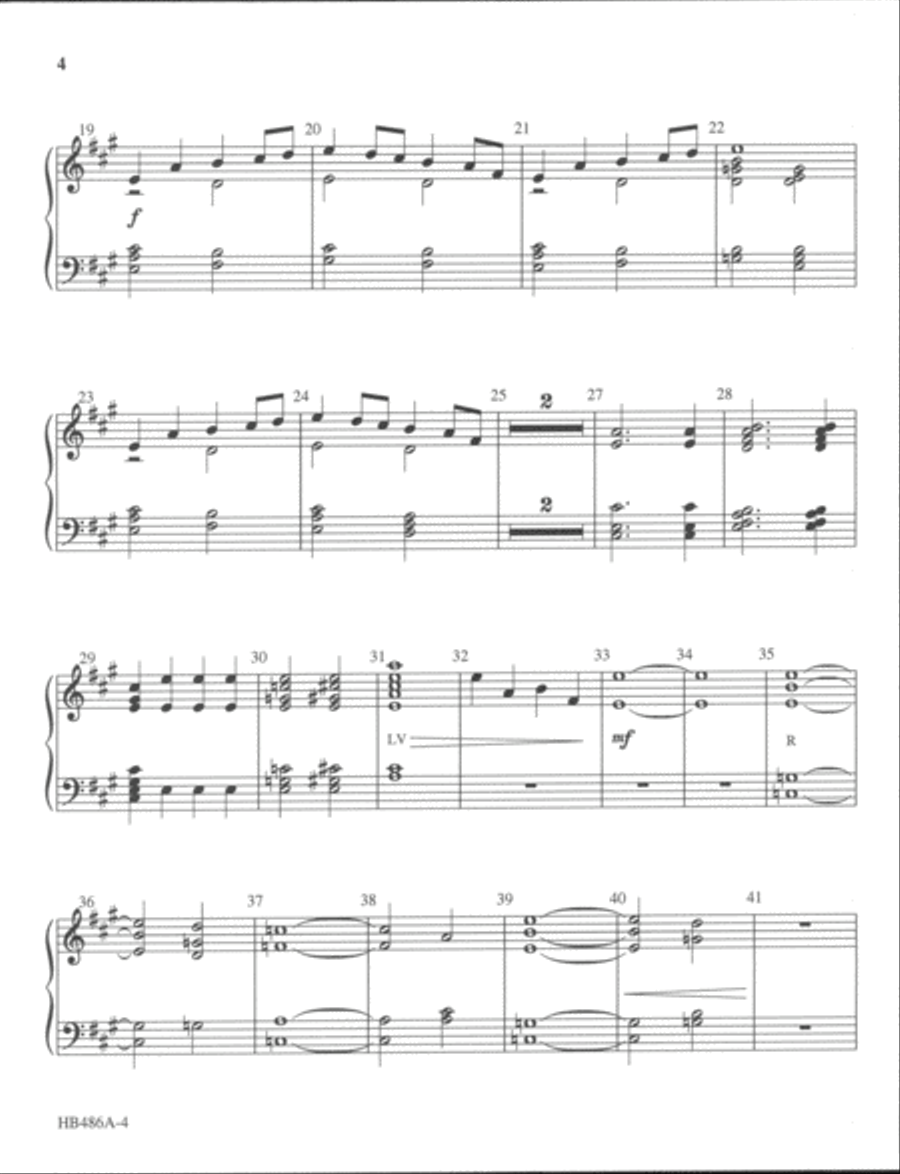 Fanfare of Praise - handbell part - 3 octaves 3-Octaves scores gallery preview page 4