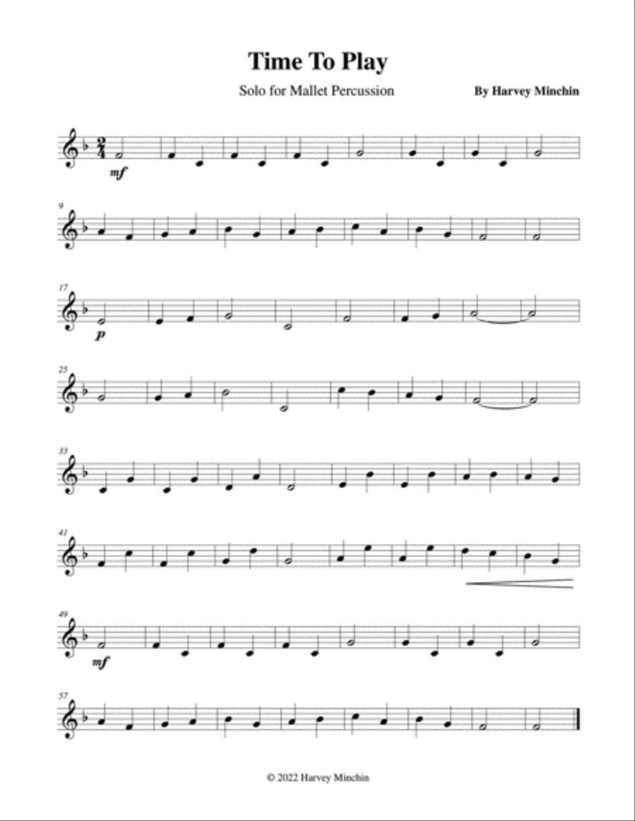 Seven Studies for Solo Mallet Percussion Volumes 0, 1 & 2 Complete Percussion Ensemble scores gallery preview page 6