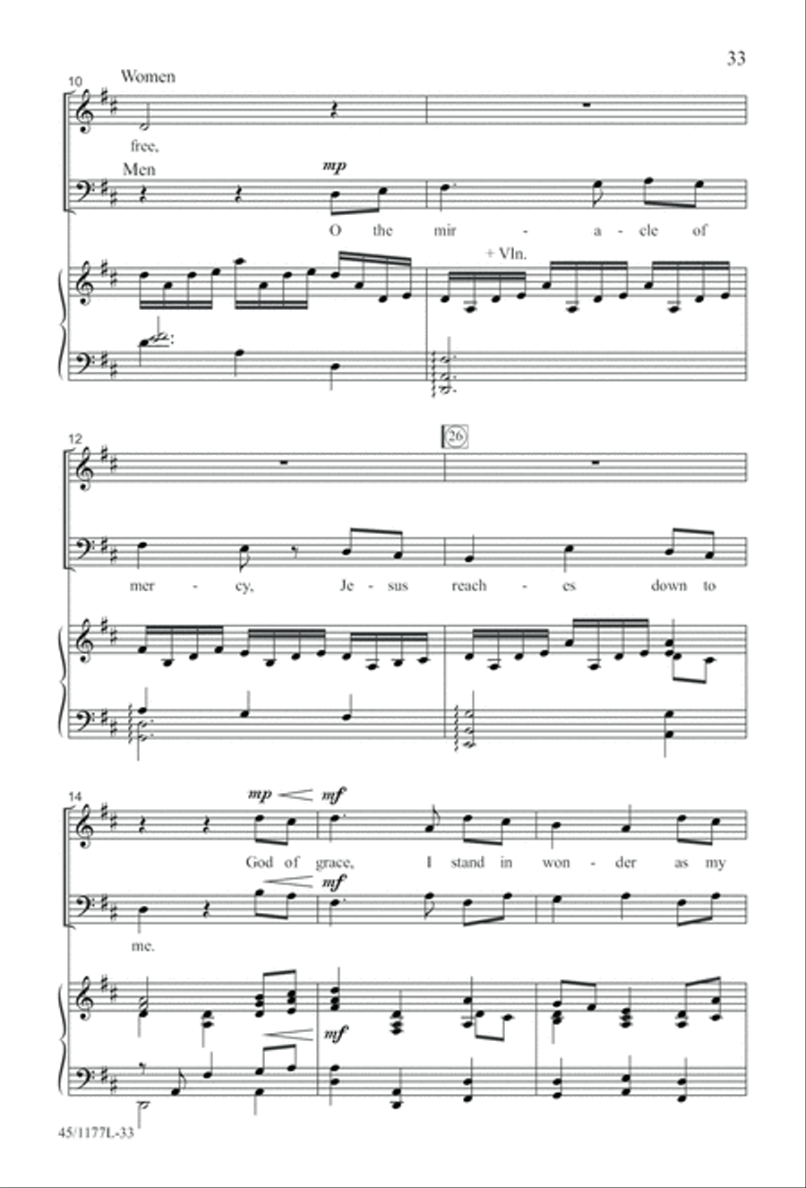 5 Getty Anthems for about 10 Singers 4-Part scores gallery preview page 34
