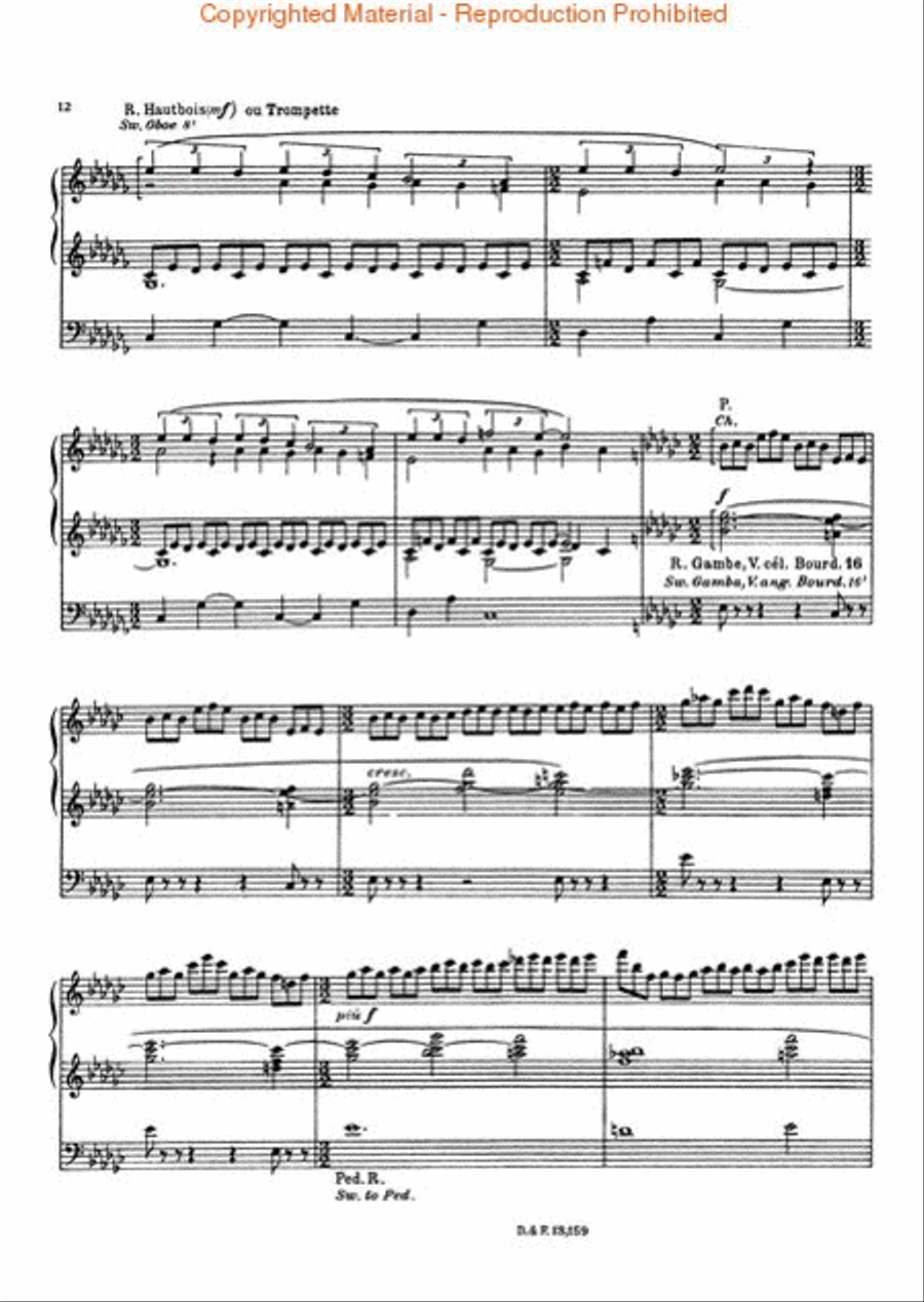 Prelude and Fugue, Op. 7 (sur le nom d'Alain) Organ scores gallery preview page 3