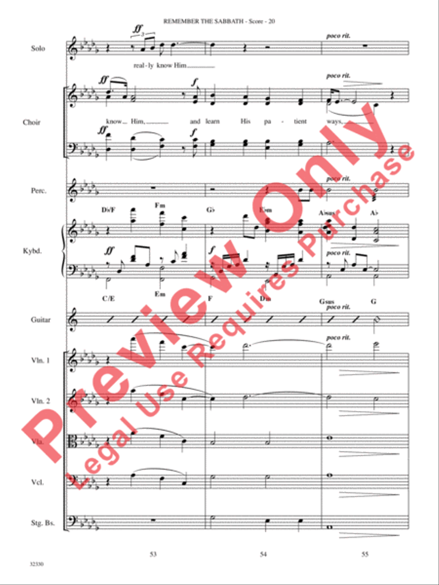 Remember the Sabbath Remember the Sabbath Choir scores gallery preview page 21