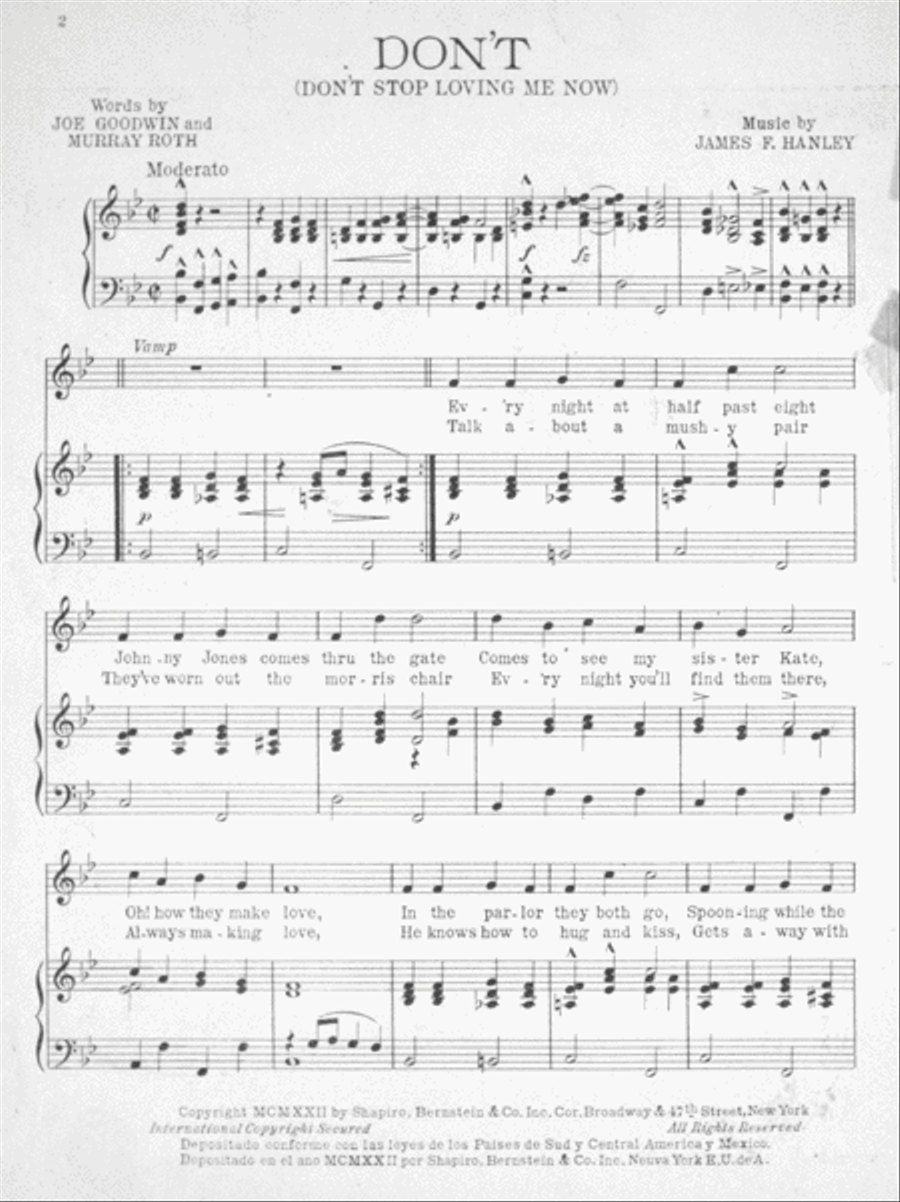 Don't (Don't Stop Loving Me Now) Voice scores gallery preview page 2