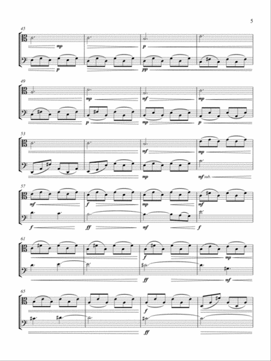 Prelude Variations Cello scores gallery preview page 5