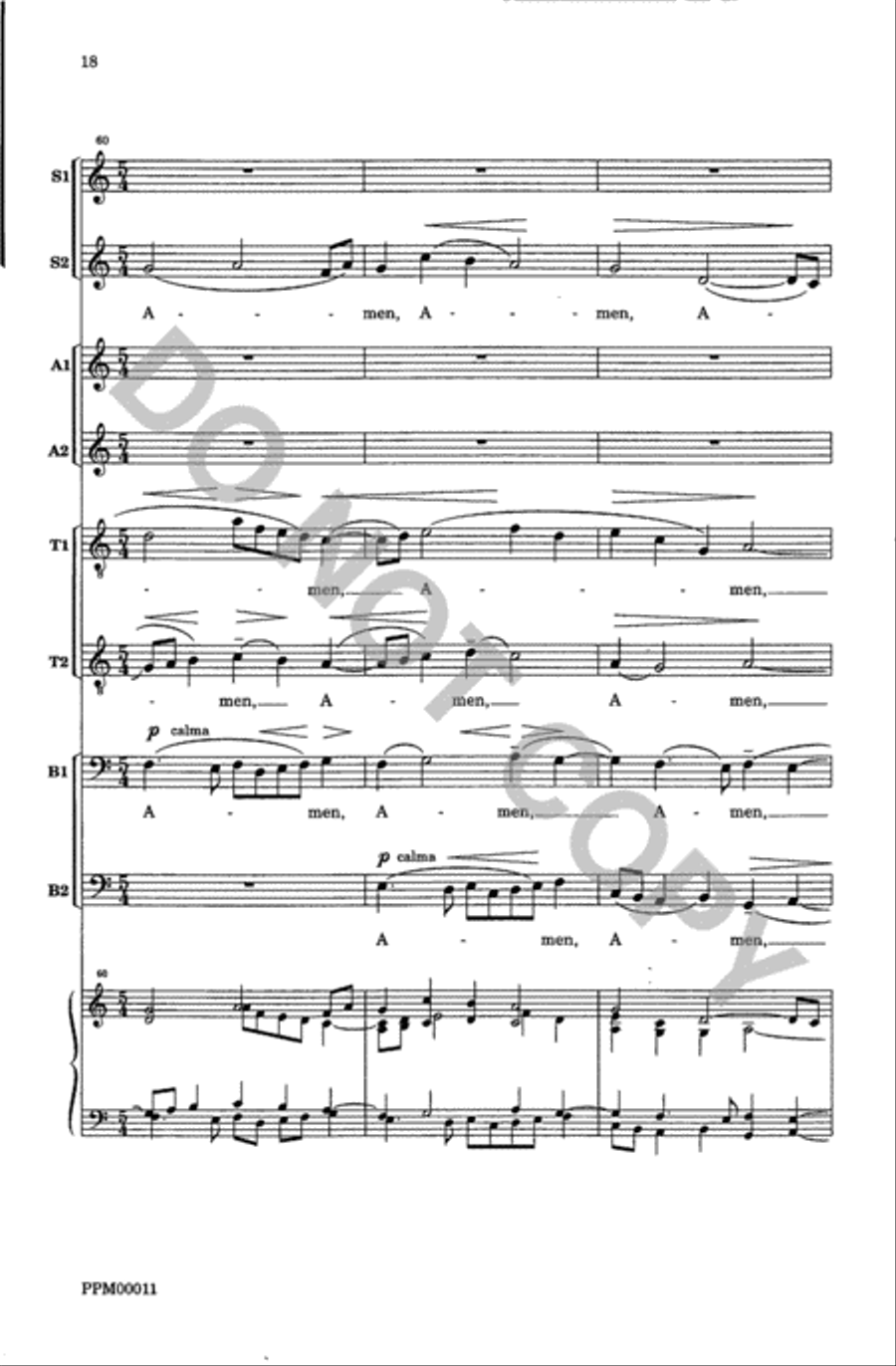 Ave Maria Op. 261 SSAATTBB scores gallery preview page 19