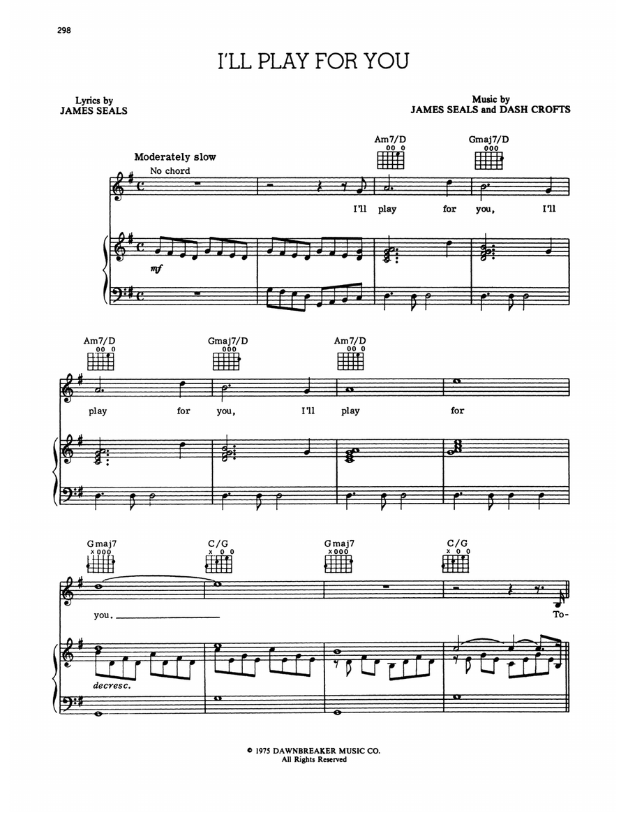 I'll Play For You Voice scores gallery preview page 1