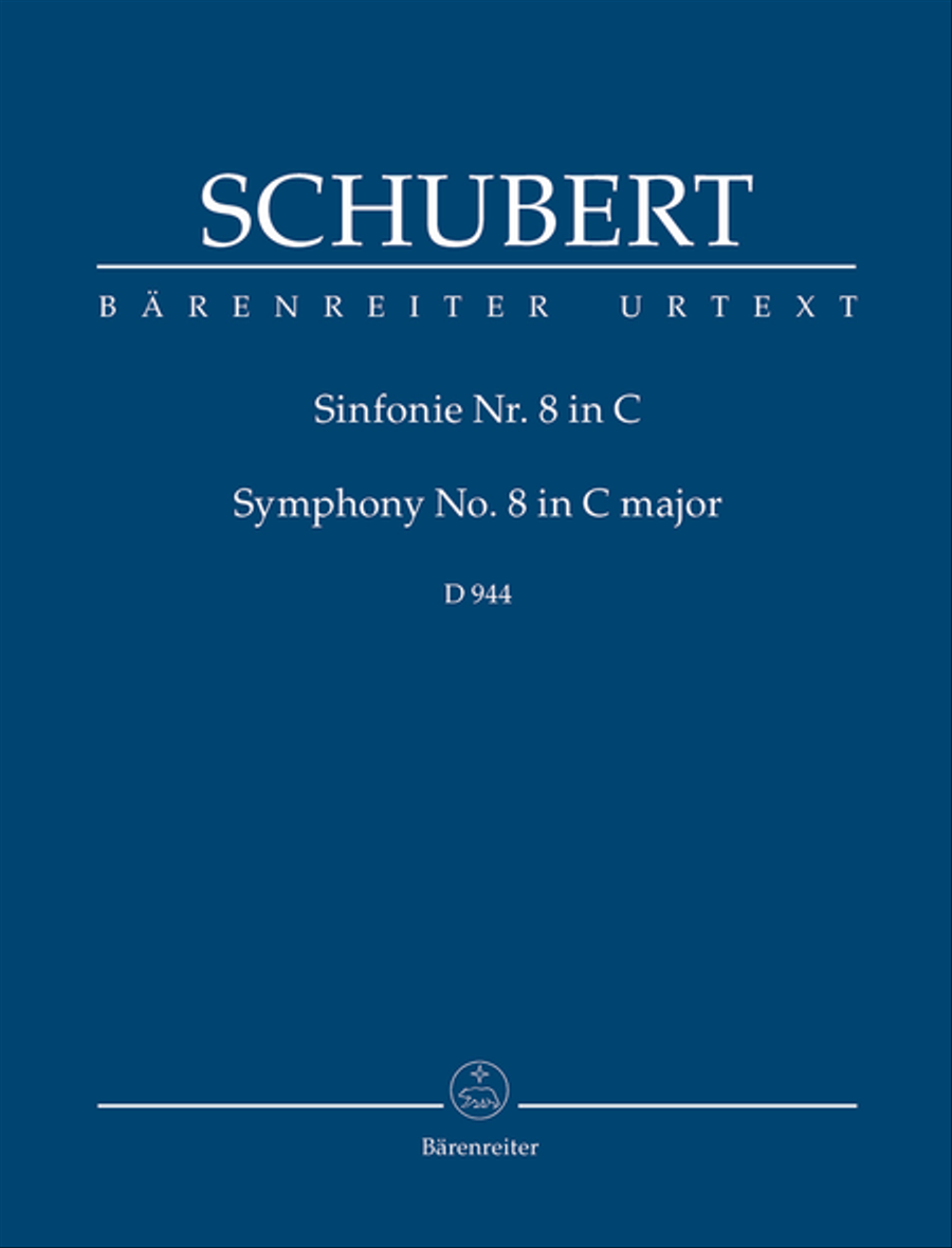 Symphony, No. 8 C major D 944 by Franz Schubert Orchestra - Sheet Music