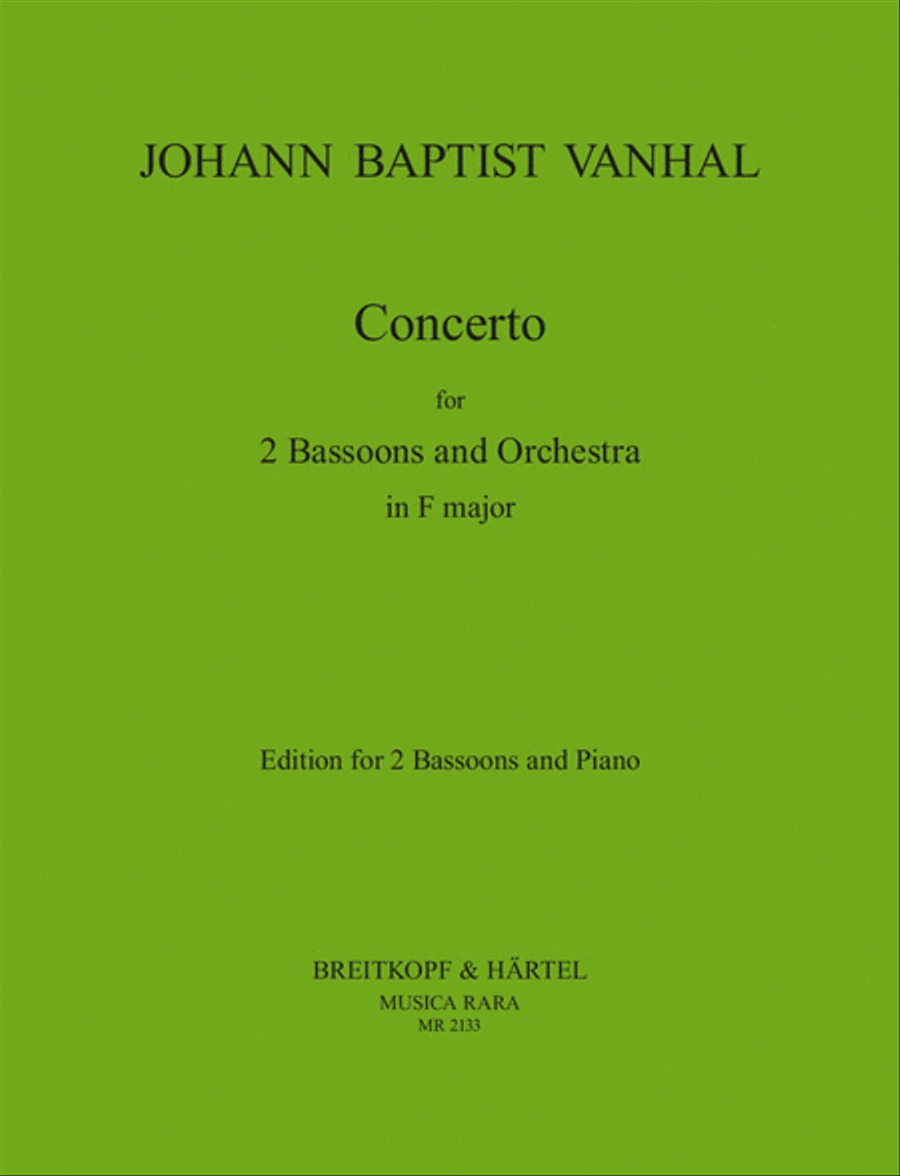 Concerto in F major Bassoon scores gallery preview page 1