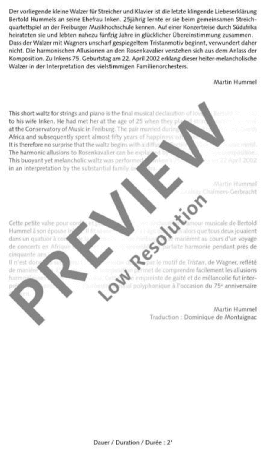 Walzer für Inken String Orchestra scores gallery preview page 3