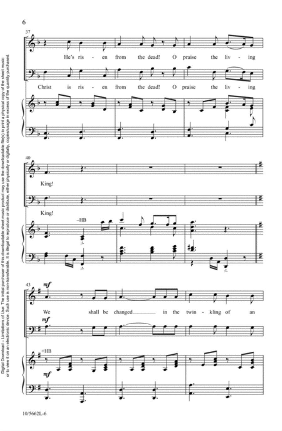 O Praise the Living King! 2-Part scores gallery preview page 6
