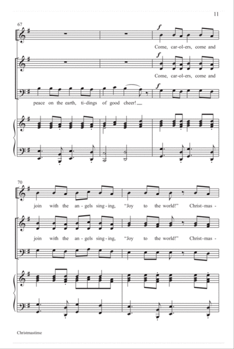 Christmastime Christmastime 3-Part scores gallery preview page 12