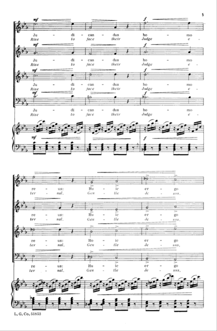 Lacrymosa 4-Part scores gallery preview page 11